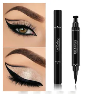 2-in-1 Vampire Eyeliner Pen & Magic Stamp Seal – Perfect Winged Eyeliner Every Time | Free UK Postage