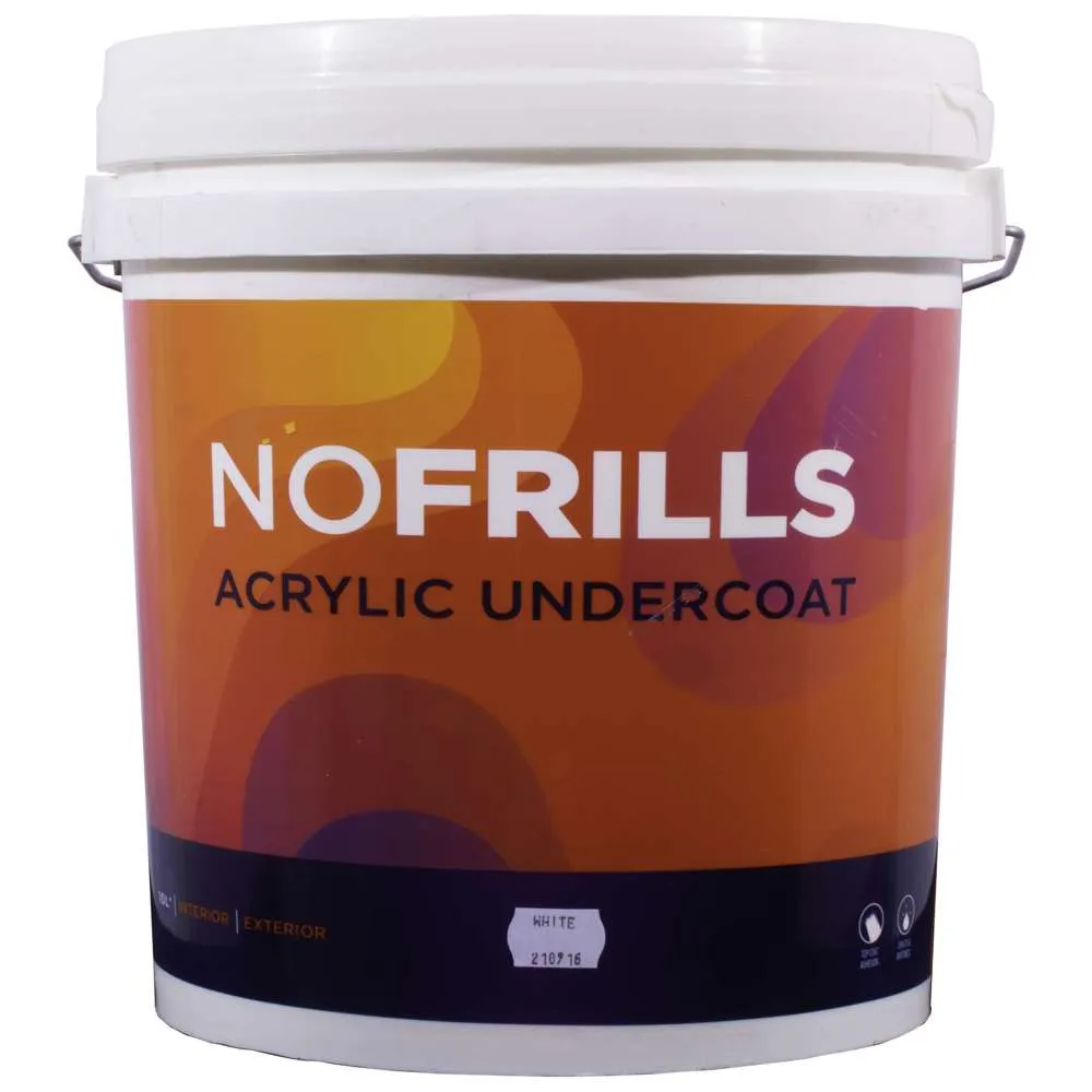 Apco No Frills Undercoat Matt Acrylic White 10L