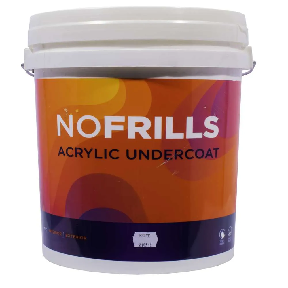 Apco No Frills Undercoat Matt Acrylic White 10L