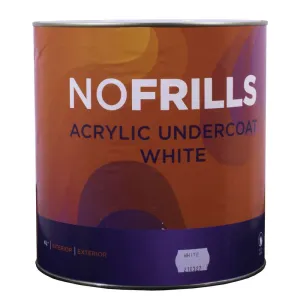 Apco No Frills Undercoat Matt Acrylic White 4L