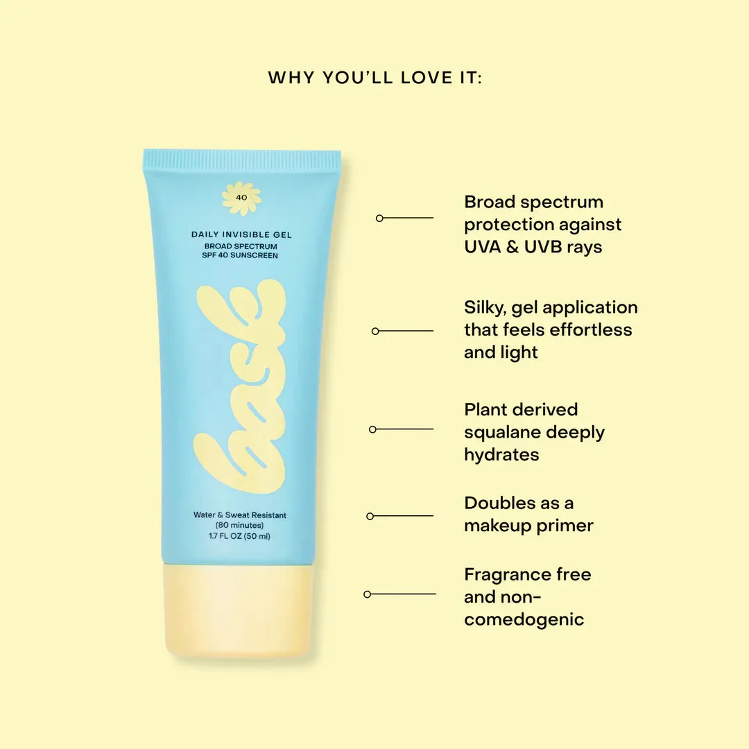 Bask Suncare Daily Invisible Gel SPF 40