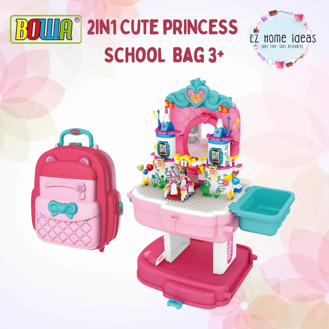 BOWA 2 in 1 Cute Princess School Bag 3 