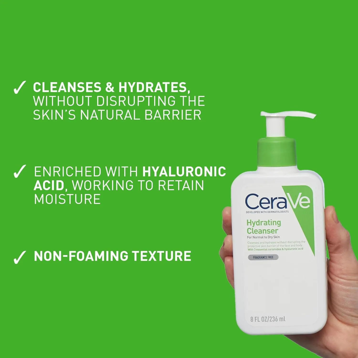 Cerave Hydrating Cleanser 473ml