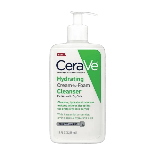 Cerave Hydrating Cream To Foam Cleanser 355ml