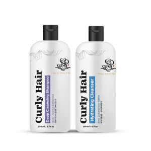 Curly Hair Shampoo and Hydrating Cleanser Combo | Curly Hair Products | Magic hair care for curl | Hair care for curly hair | Shea Butter | Coconut | Created by Savio John Pereira (pack of 2 )