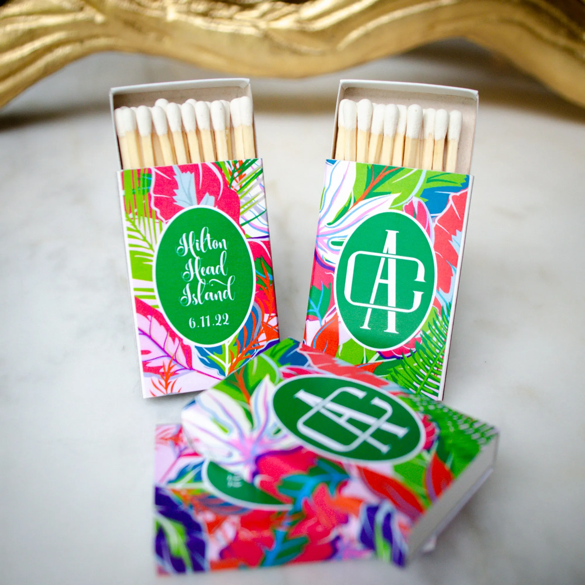 Custom Full Color Tropical Matches