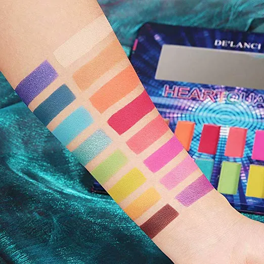 DE'LANCI 16 Bright Color Eyeshadow Palette( mirror cracked )