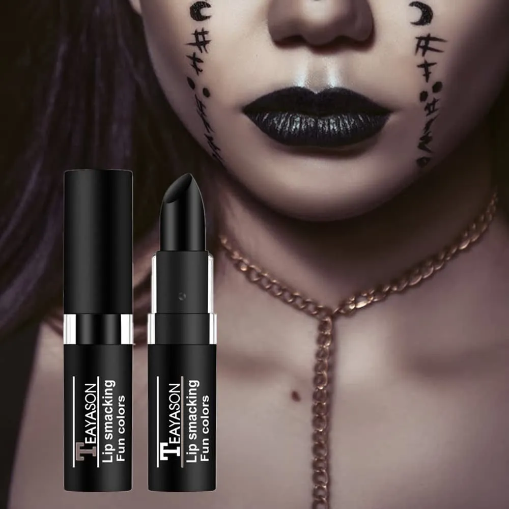 Gothic Glam 12-Piece Matte Lipstick Collection - Bold and Unique Shades for Halloween and Cosplay