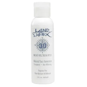 Land Shark SPF 30 Transparent Mineral Based Sunscreen 2oz