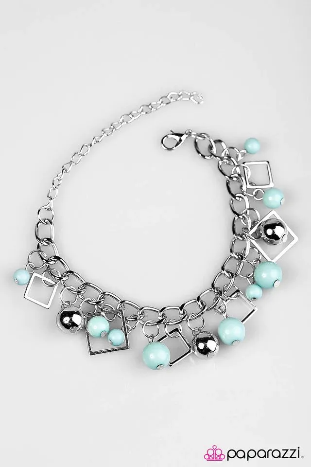 Paparazzi Accessories - Hall of Frame #N818 Box 9 - Blue Necklace