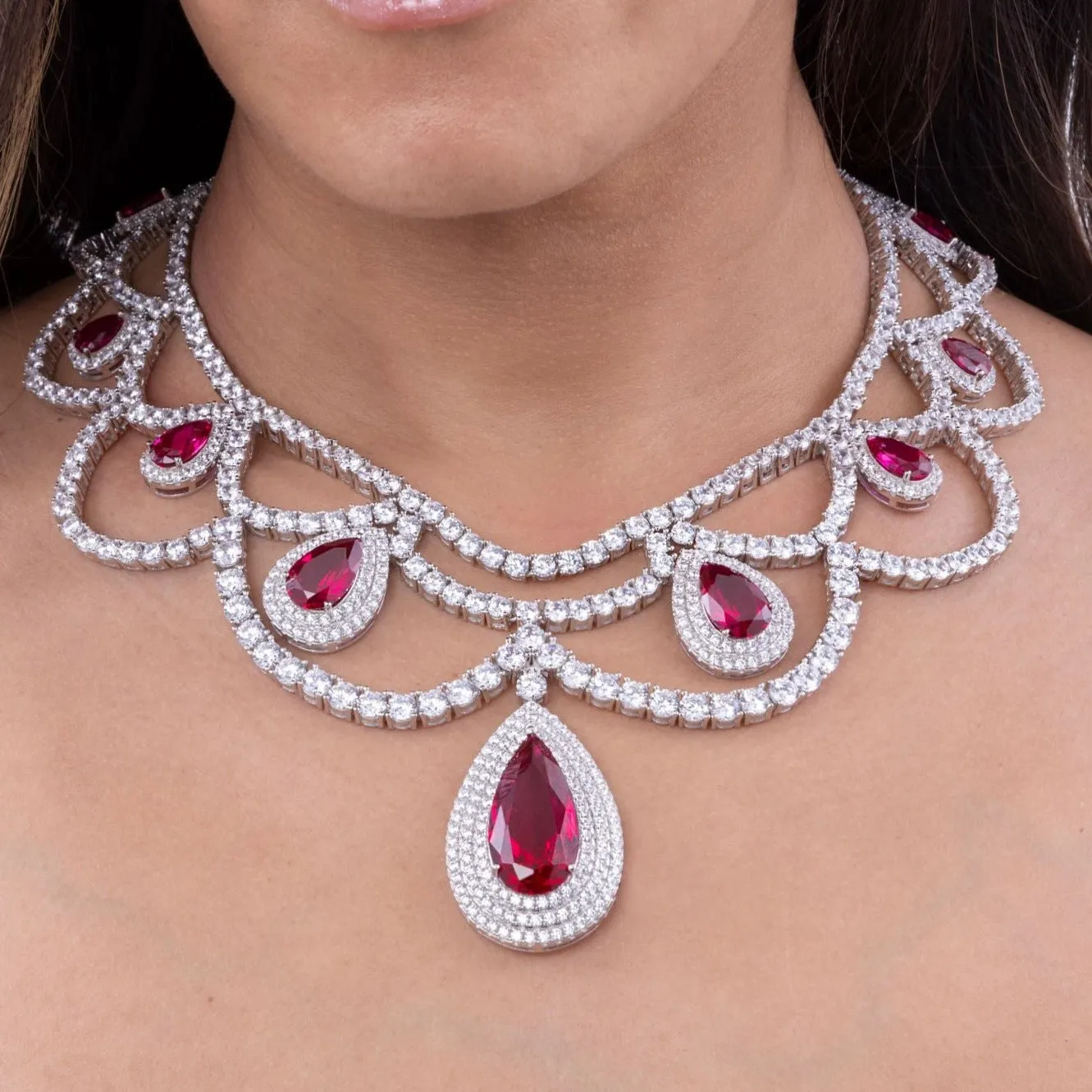 Royal Goddess Ruby Necklace