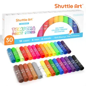 Washable Tempera Paint Sticks - Set of 30